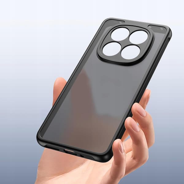 SORT MATET ETUI TIL XIAOMI REDMI NOTE 14 PRO 5G / 14 PRO PLUS 5G