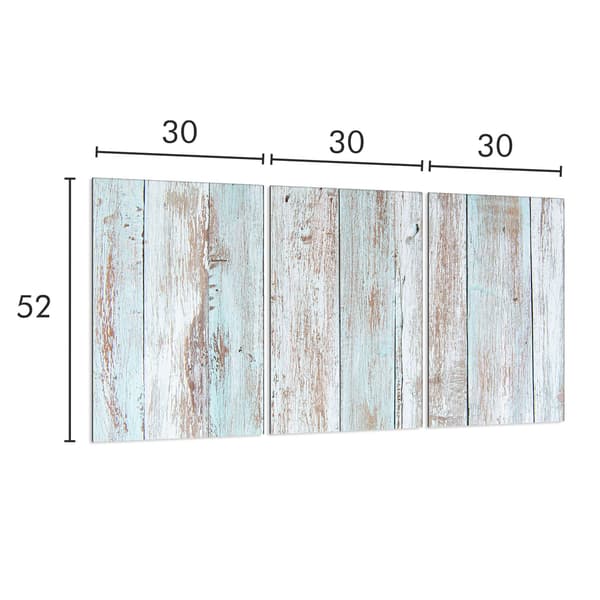 Skyddsplatta i glas för spis 3x30x52