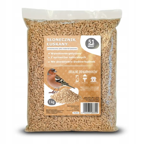 51 foder afskallede solsikkekerner 1 kg
