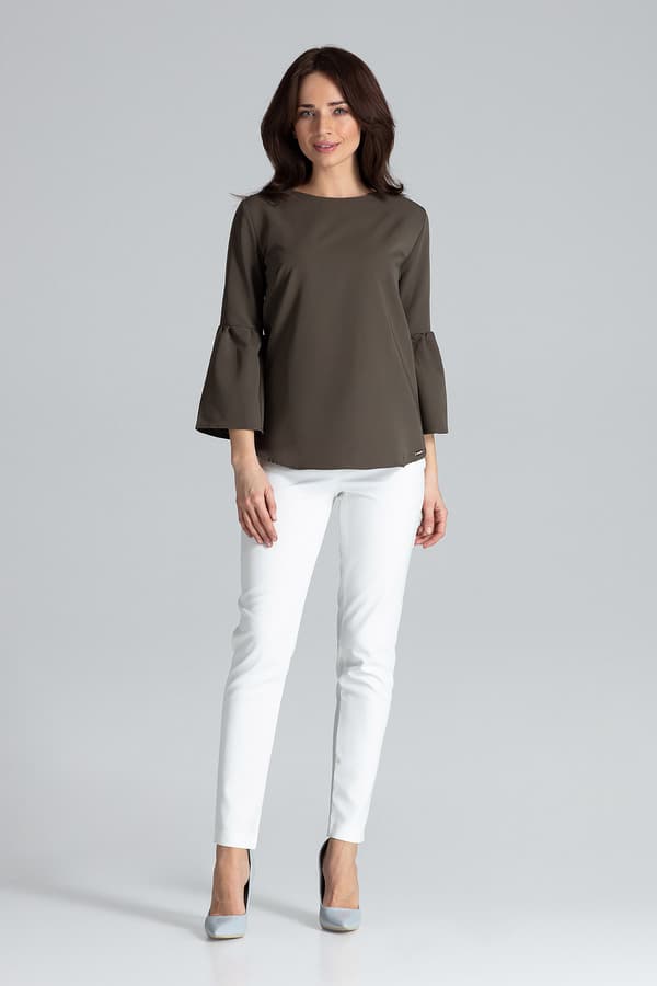 Blus L010 Olivgrön S