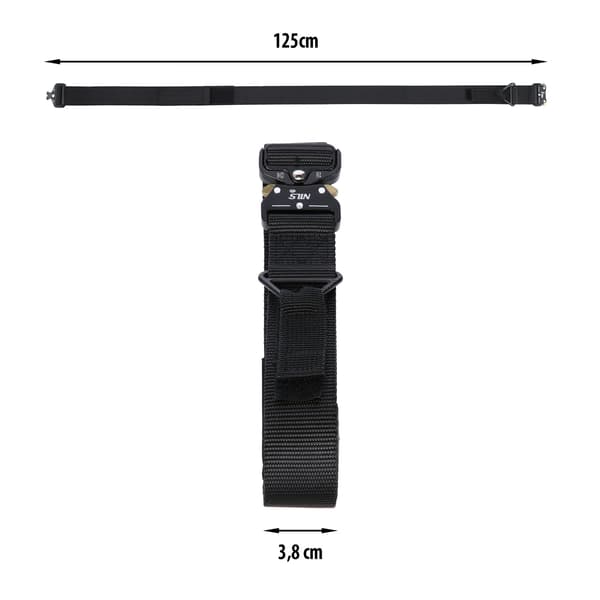 Taktisk bælte sort 125CM NC1729 NILS CAMP