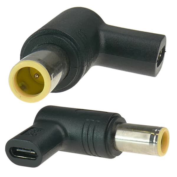 USB-C-adapter til strømforsyning af en bærbar computer med et 7,9x5,5 mm + pin-stik