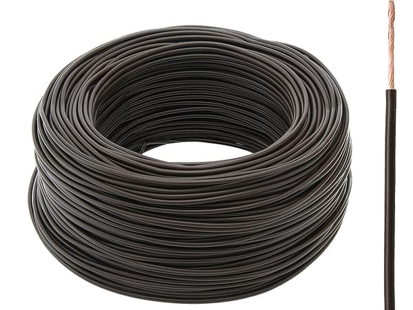 Brunt kabel LGY H05V 1x1mm - 2m