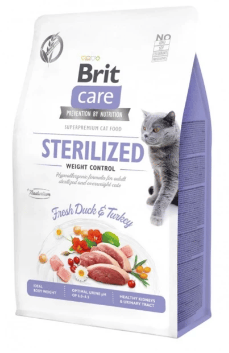 Brit Care Cat Kornfrit Steriliseret tørfoder til katte 7 kg