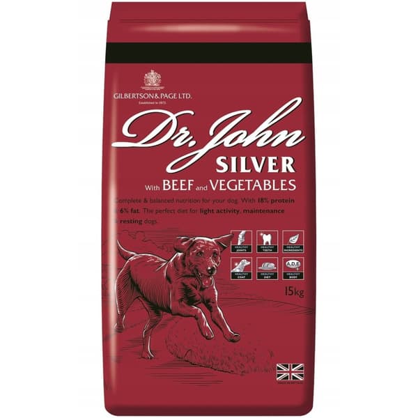 Tørfoder til hund Dr John Silver Beef 15kg