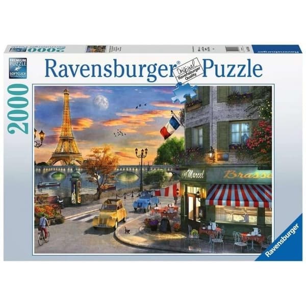 Pussel 2000 Solnedgång i Paris
