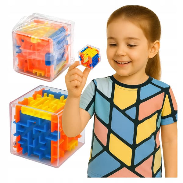 3D kuutiopallo sokkelo pulmapeli