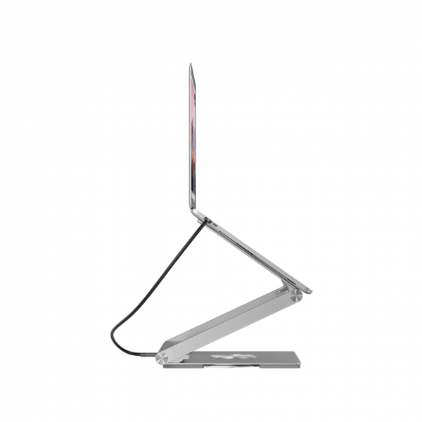 Canyon Laptopställ med HDMI-hub 2xUSB RJ45 PD silver