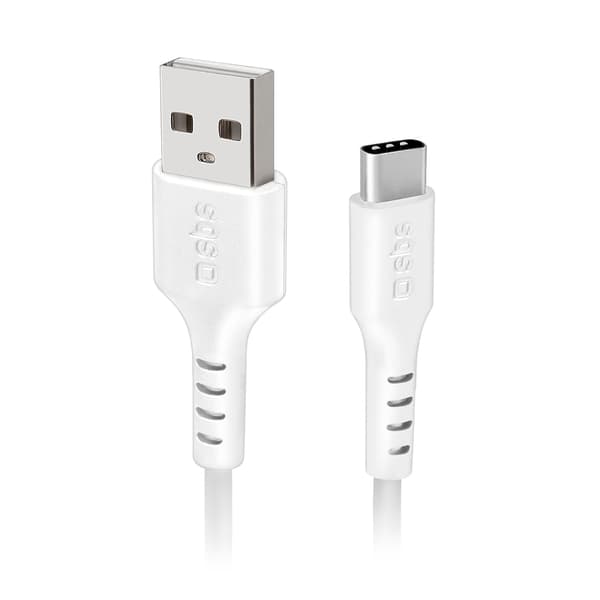 USB-A - USB-C kabel 1,5m - hvid