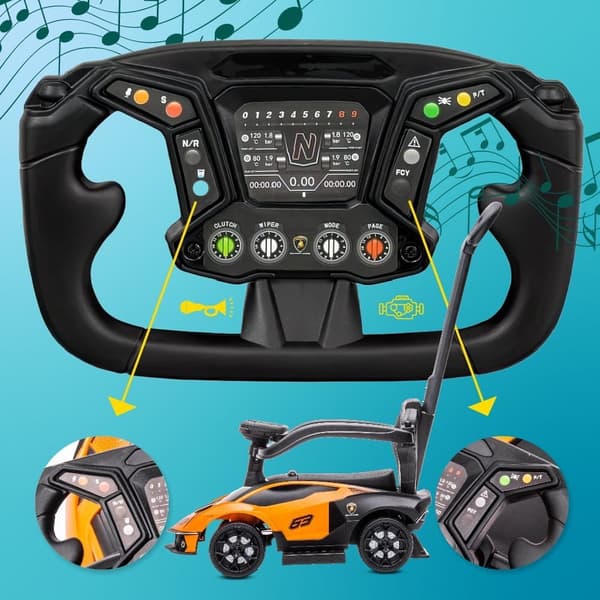 Työntöauto Lamborghini Essenza SCV12 oranssi
