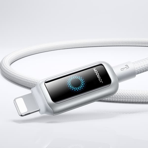 USB-A - iPhone Lightning 3A Kabel 1,2m - Hvid