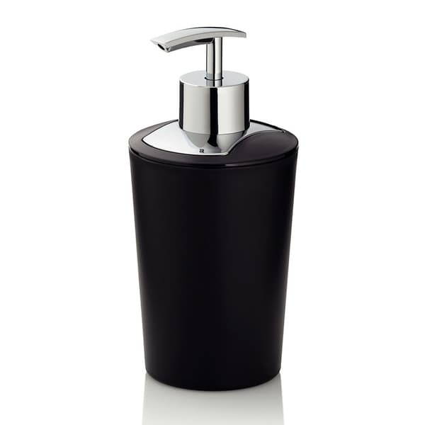 Kela Marta sæbedispenser, 0,35 l, diameter 8 x 17 cm, sort