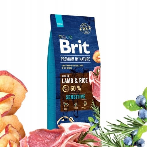 BRIT Premium By Nature Sensitive Lam tørfoder til hunde 15 kg
