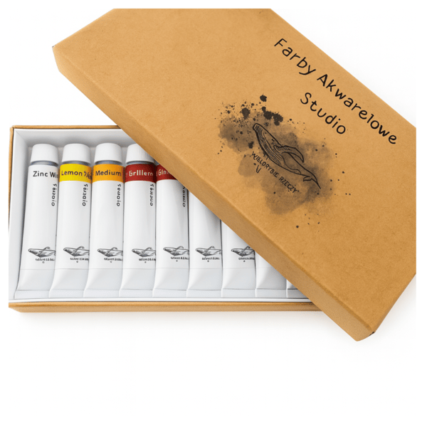 Akvarellfärger x12 set med akvarelltuber