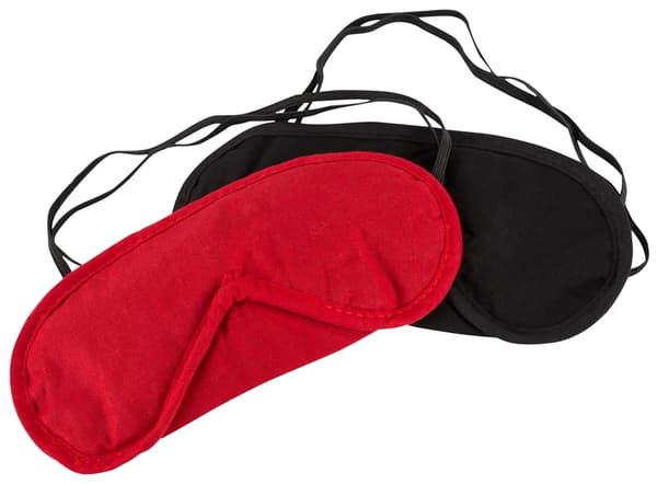 Cottelli ACCESSOIRES Silmänaamio 2 kpl musta ja punainen