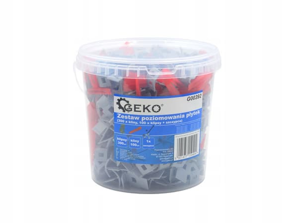 GEKO Tile Leveling System 300 clips 100 kiler 1,2 mm tang