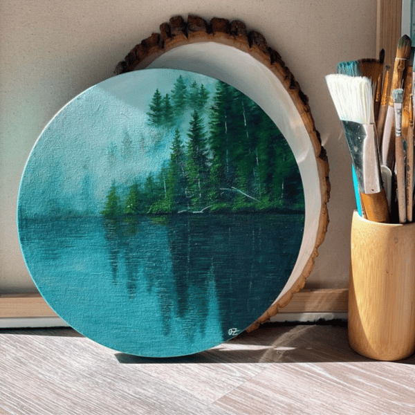RUND MÅLNINGSDUK 40CM MÅLNINGSSTÖD 350gm² MÅLNINGSPANEL