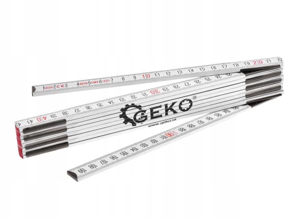 GEKO 2m foldbart træmålebånd, to meter præcision, G29052