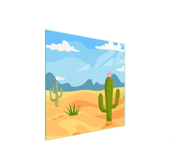 LASINEN SUOJALEVY LIEDELLE 50x52 CACTUS