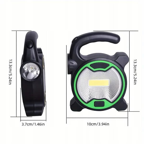 Batteridriven LED-verkstadsficklampa