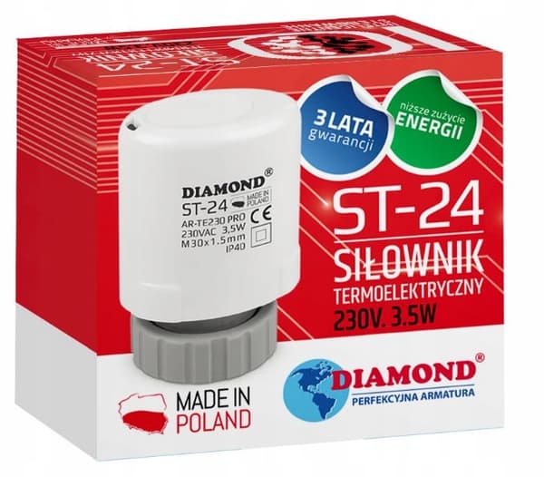 TERMOELEKTRISK STÄLLDON 230V 3,5W (TE230 PRO)