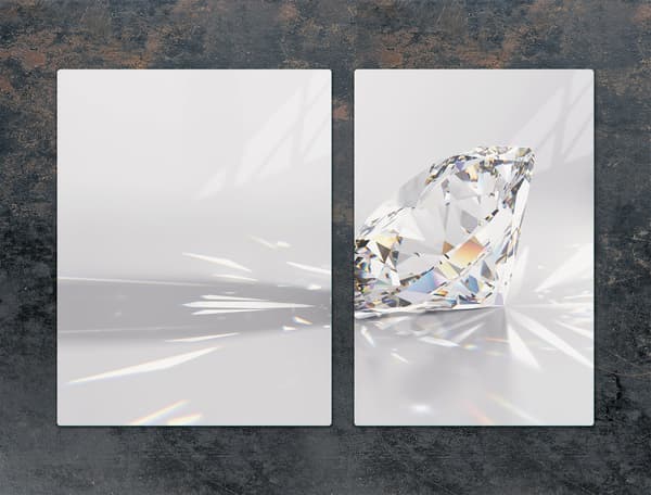 GLASSKYDDSPLÅT FÖR SPIS 75x52 DIAMANT