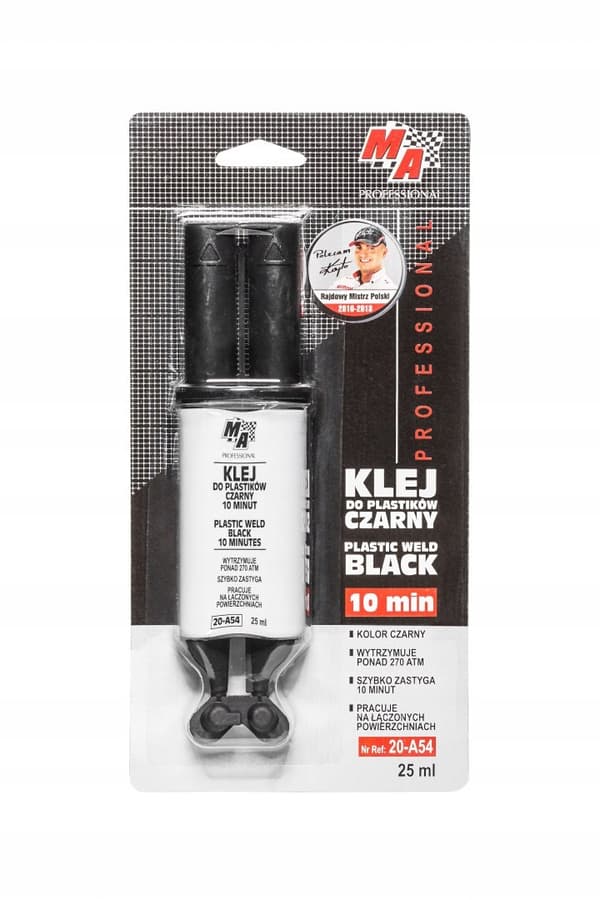 Plastsvejselim 10 minutter sort 25 ml