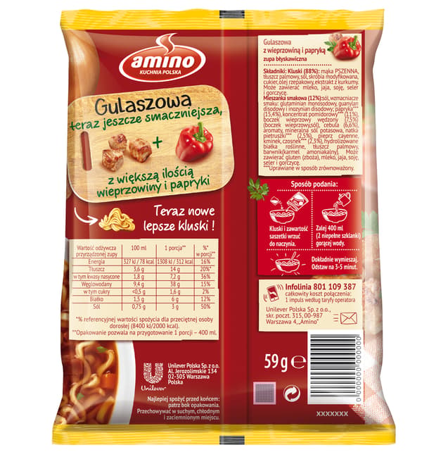 Amino pikagulassikeitto 59g