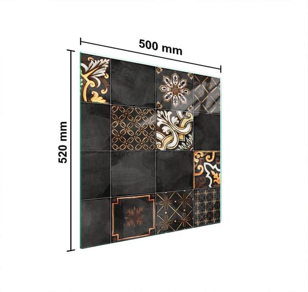 LASINEN SUOJALEVY LIEDELLE 50x52 MOSAIIKKI