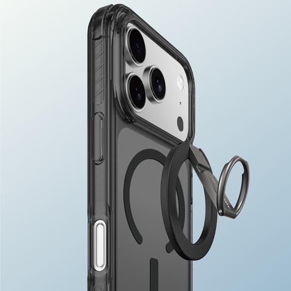iPhone 17 Pro Titan Pro Grip Ring Sæt MagSafe-etui - Sort