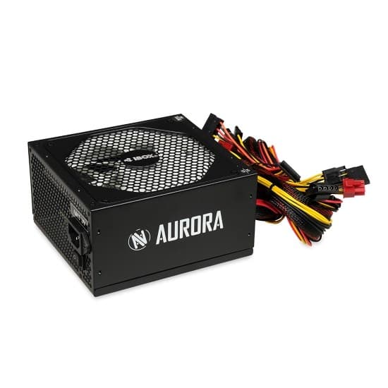 IBOX Aurora 600W computerstrømforsyning, 14 cm blæser
