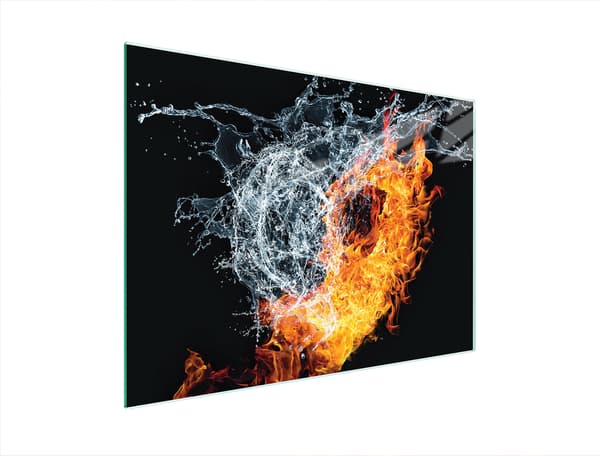GLASSKÆREBRÆT 40x30 HJERTE