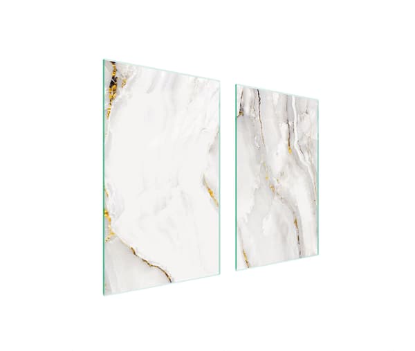 GLASSKYDDSPLÅT FÖR SPIS 75x52 MARMOR