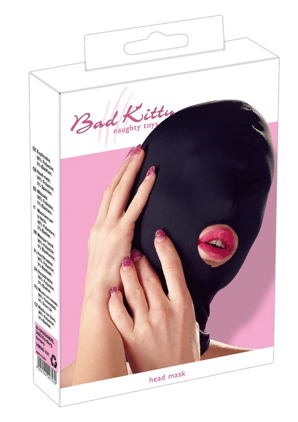 Bad Kitty Sort Maske med Mundhul