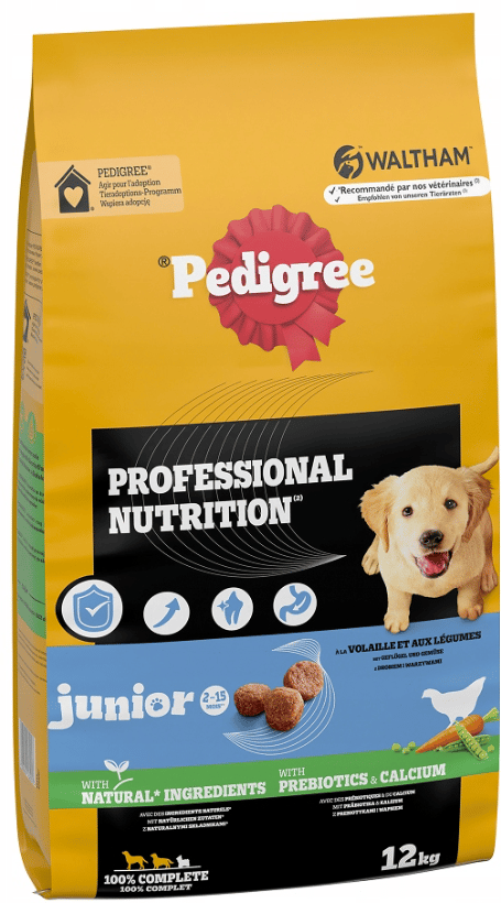 PEDIGREE Professional Nutrition Junior Fjerkræ Tørfoder til Hunde - 12 kg