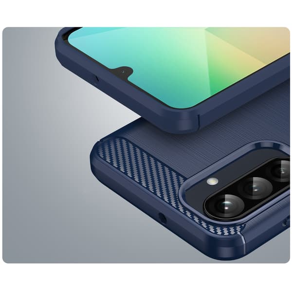 Silikone cover til Samsung Galaxy A26 Carbon - blå