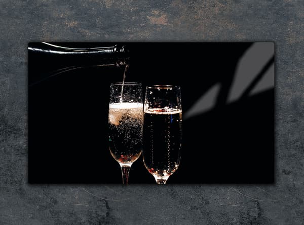 GLAS SKÆREBRÆT 52x30 VIN