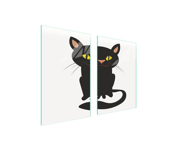 GLASBESKYTTELSESPLADE TIL KØKKEN 65x52 KAT