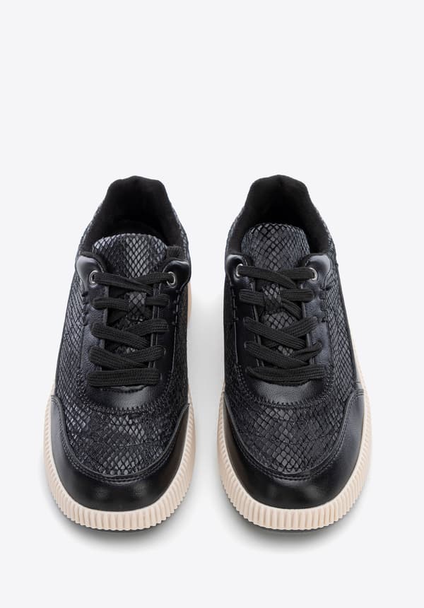 Wittchen Dame Sorte Øko-lædersneakers