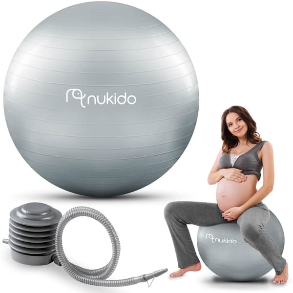 Graviditets-aerobicbold 65 cm NS-951 grå