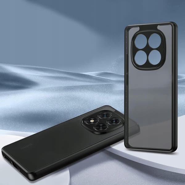 SORT MATET ETUI TIL XIAOMI REDMI NOTE 14 PRO 5G / 14 PRO PLUS 5G