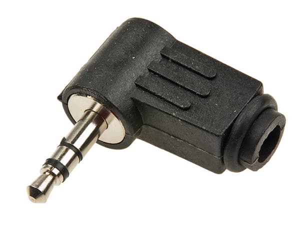 3,5 mm jackstik (vinklet)