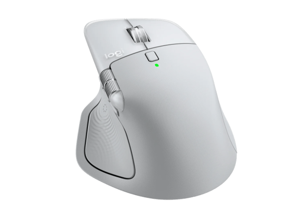 Logitech MX Master 4 til MAC trådløs mus RF trådløs + Bluetooth, 8000 DPI, hvid sølv