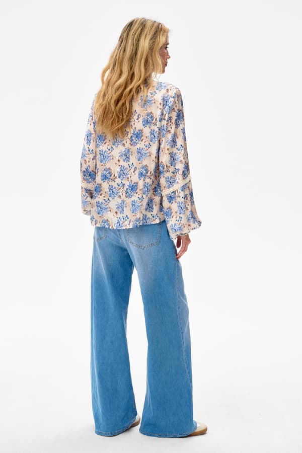 Vivi Lyseblå Damebluse 34