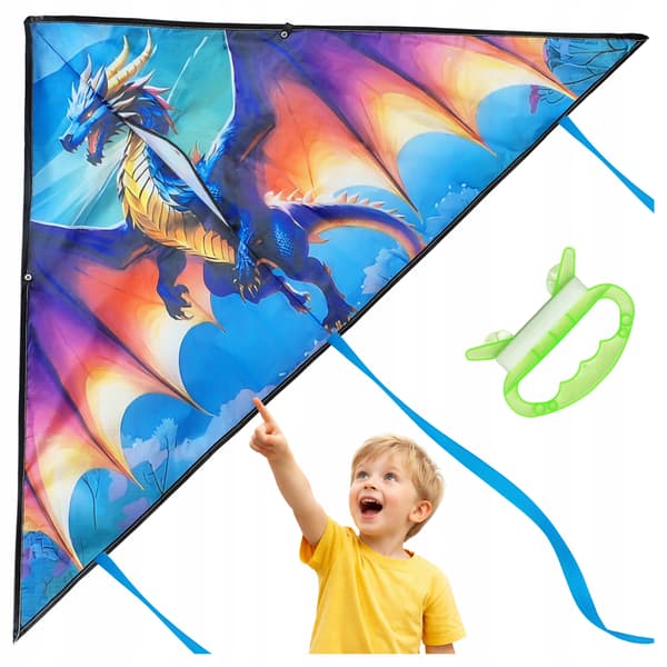 Drake med svansar stor sagodrake episkt äventyr 120 cm