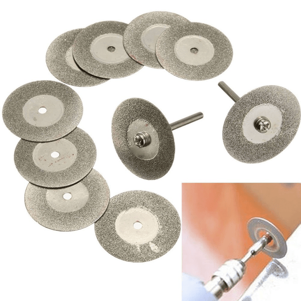 SET MED 10 DIAMANTBLAD 40 MM