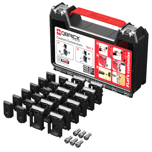 Qbrick tilpasset sæt 1 adapter til røde bokse i organizer