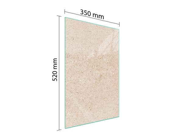 SKÄRBRÄDA I GLAS 35x52 BEIGE