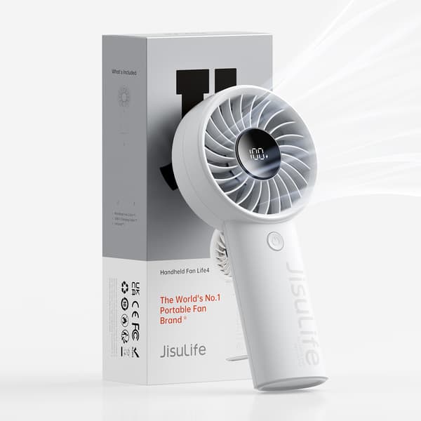 Mini handhållen fläkt 3600mAh USB-C - Grå