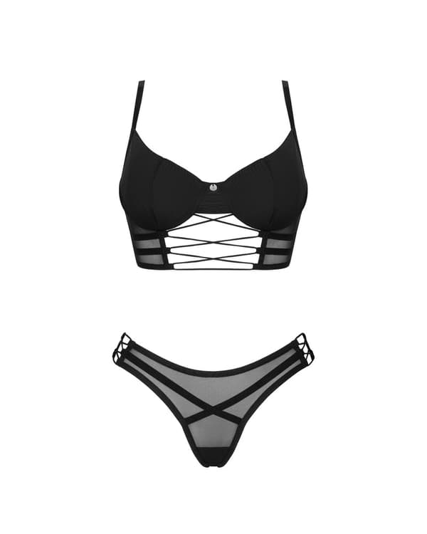 Obsessive Sexy Mesh Roxelia Sort Sæt XL2XL